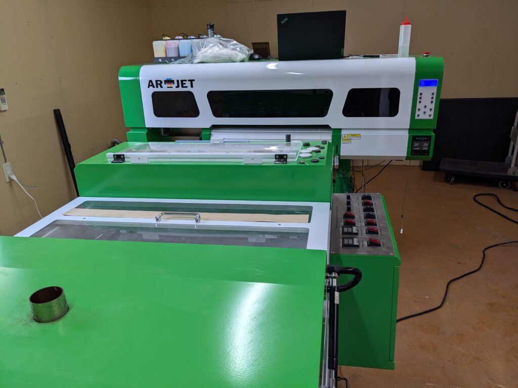 DTFプリンターの位置を固定